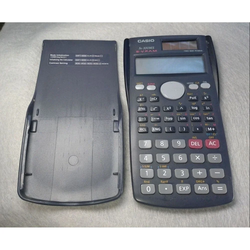 Scientific Calculator Casio Fx-300MS Dual Power Solar Battery Handheld‎